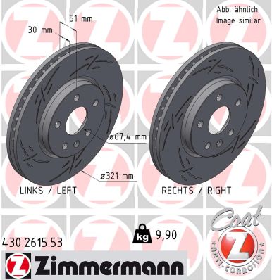 Disque de frein ZIMMERMANN 430.2615.53