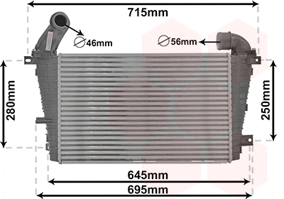 Refroidisseur d'air de suralimentation VAN WEZEL 37004585