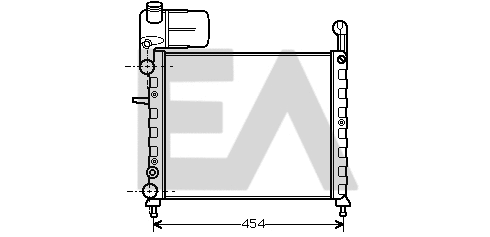 Radiateur, refroidissement du moteur EACLIMA 31R25019