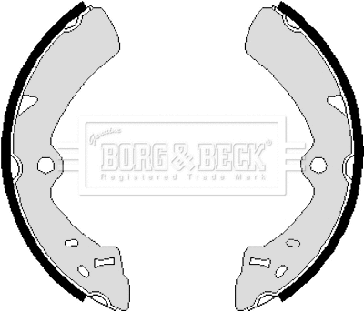Jeu de mâchoires de frein BORG & BECK BBS6073