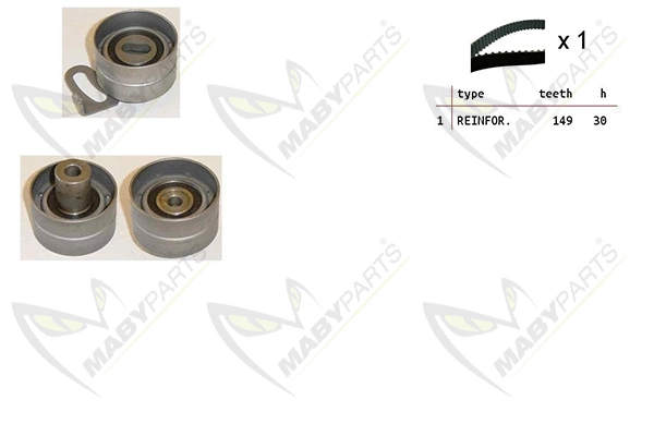 Kit de courroie crantée MABYPARTS OBK010328