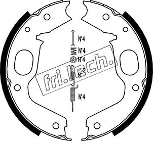 Jeu de mâchoires de frein, frein de stationnement fri.tech. 1064.176K