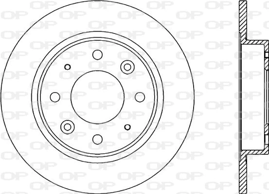 Disque de frein OPEN PARTS BDA1774.10