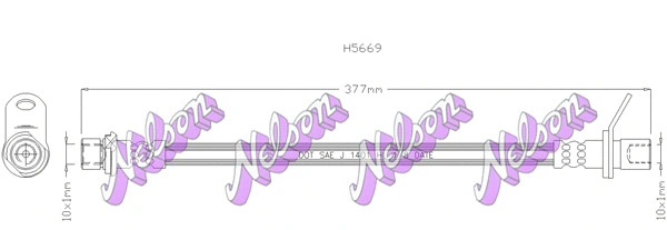 Flexible de frein KAWE H5669