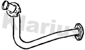 Tuyau d'échappement KLARIUS 301685