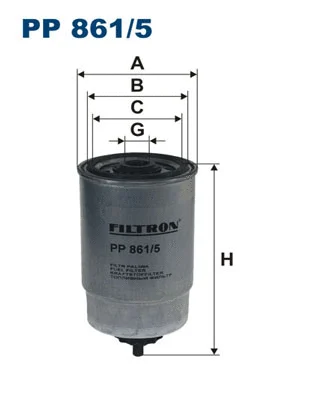 Filtre à carburant FILTRON PP 861/5
