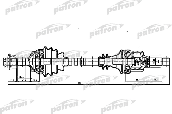 Arbre de transmission PATRON PDS0058