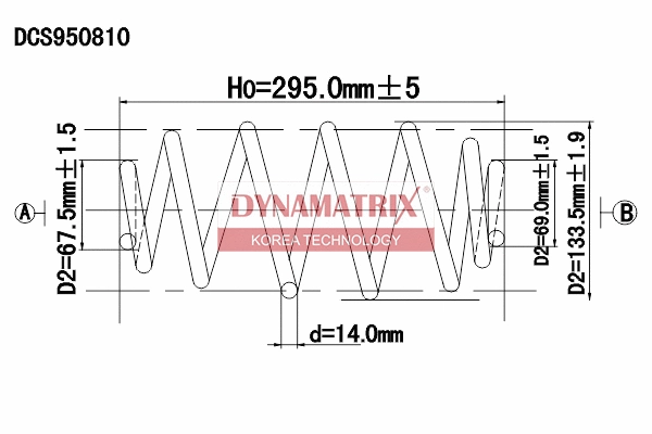 Ressort de suspension DYNAMATRIX DCS950810