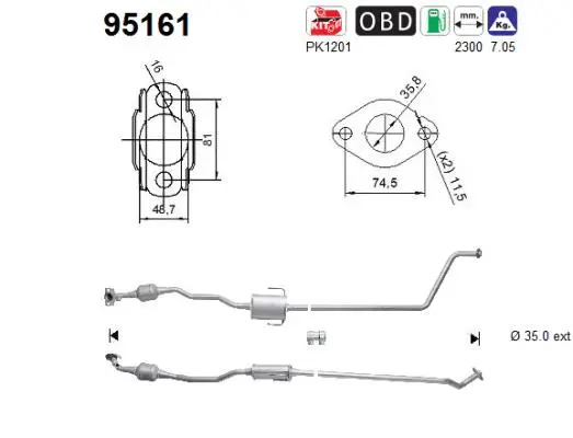 Catalyseur AS 95161