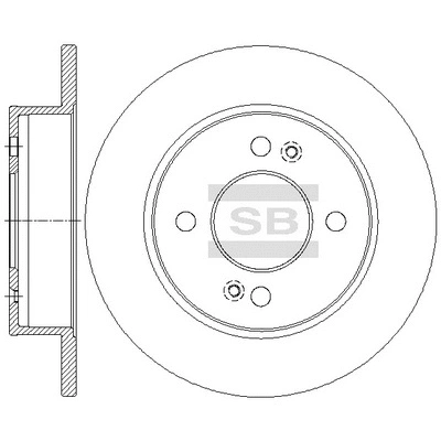 Disque de frein Hi-Q SD1147