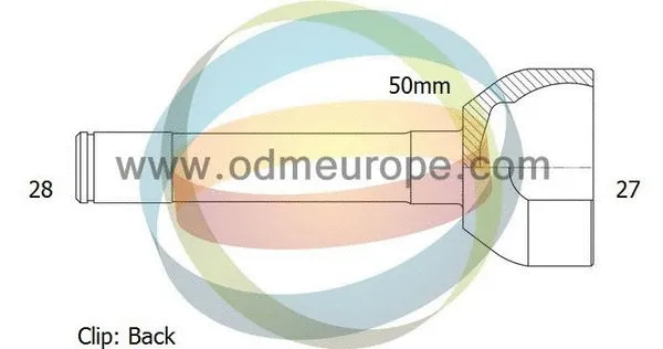 Jeu de joints, arbre de transmission 4X4 ESTANFI EST-12-060136