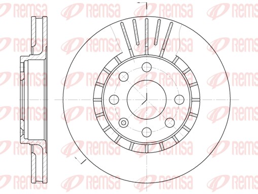 Disque de frein REMSA 6178.10