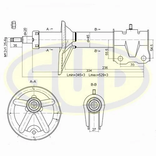 Amortisseur G.U.D. GSA777001