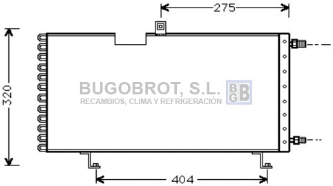Condenseur, climatisation BUGOBROT 62-PE5158