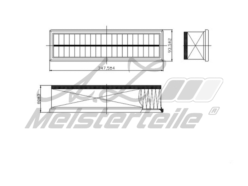 Filtre à air A.Z. Meisterteile AZMT-41-030-2000