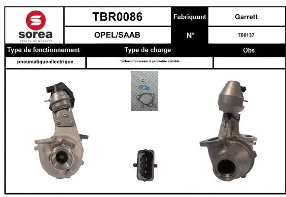 Turbocompresseur, suralimentation EAI TBR0086