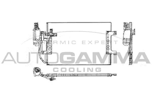 Condenseur, climatisation AUTOGAMMA 103175