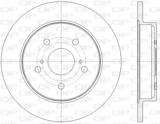 Disque de frein OPEN PARTS BDR2823.10