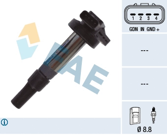 Bobine d'allumage FAE 80361