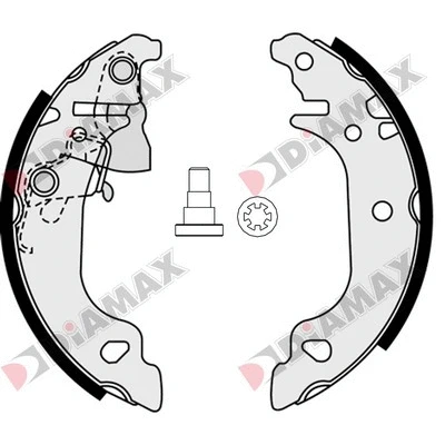 Jeu de mâchoires de frein DIAMAX N01300