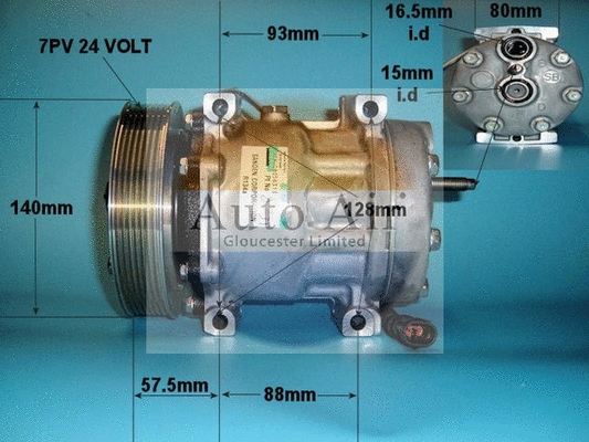Compresseur, climatisation AUTO AIR GLOUCESTER 14-8231