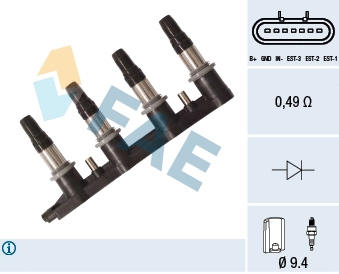 Bobine d'allumage FAE 80353