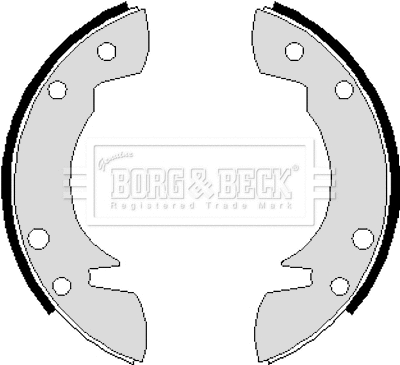 Jeu de mâchoires de frein BORG & BECK BBS6106