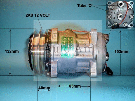 Compresseur, climatisation AUTO AIR GLOUCESTER 14-1242