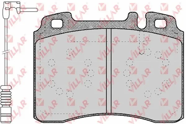 Kit de plaquettes de frein, frein à disque VILLAR 626.0423A