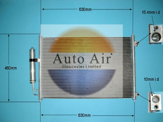 Condenseur, climatisation AUTO AIR GLOUCESTER 16-9010