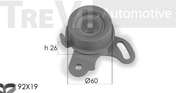 Kit de courroie crantée TREVI AUTOMOTIVE KD1153