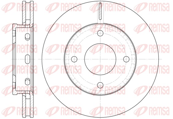 Disque de frein REMSA 6680.10