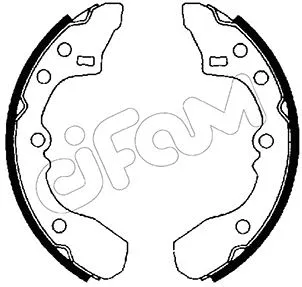 Jeu de mâchoires de frein CIFAM 153-203