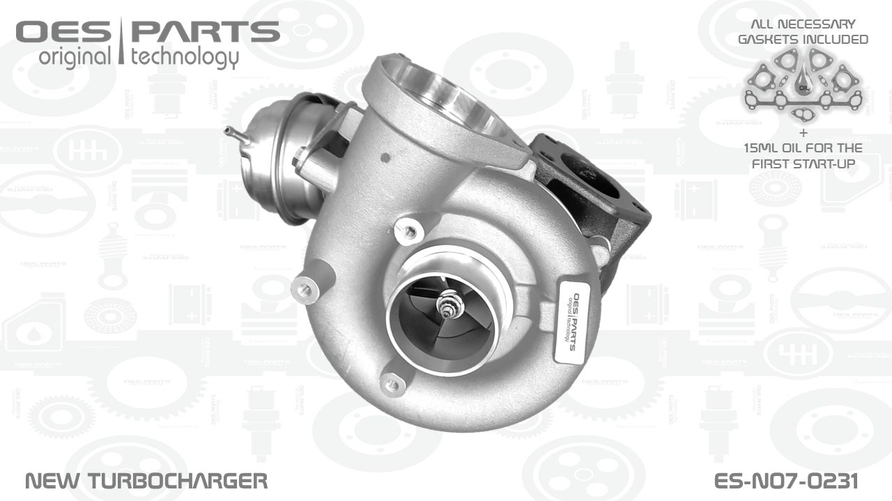 Turbocompresseur, suralimentation OES PARTS ES-N07-0231