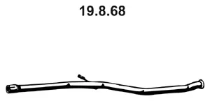 Tuyau d'échappement EBERSPÄCHER 19.8.68