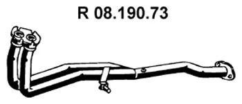 Tuyau d'échappement EBERSPÄCHER 08.190.73