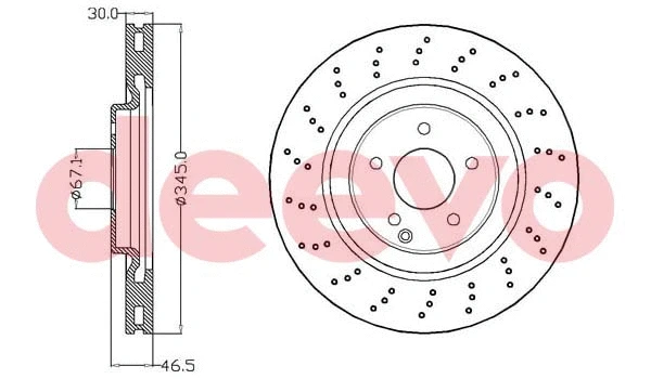 Disque de frein DEEVO BD16180