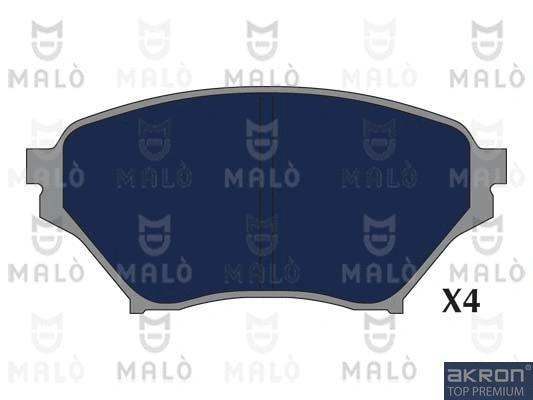 Kit de plaquettes de frein, frein à disque AKRON-MALÒ 1051319