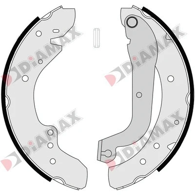 Jeu de mâchoires de frein DIAMAX N01120
