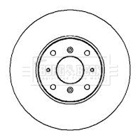 Disque de frein BORG & BECK BBD4891