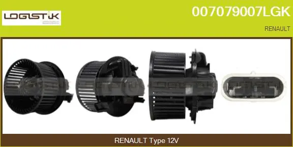 Pulseur d'air habitacle LGK 007079007LGK
