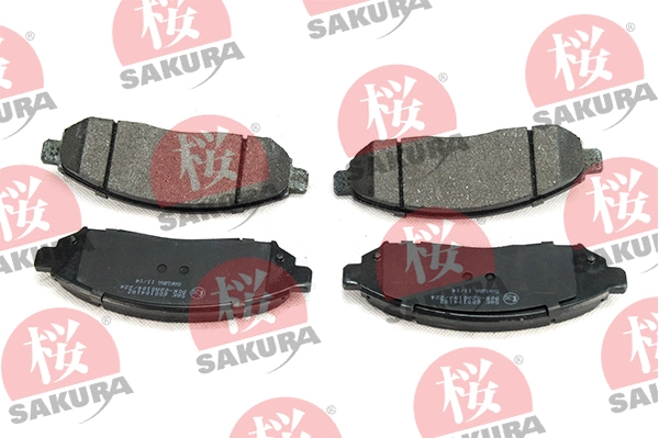 Kit de plaquettes de frein, frein à disque SAKURA 600-10-4182