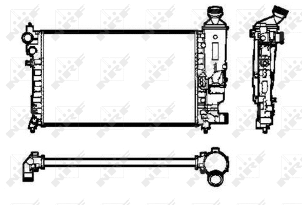 Radiateur, refroidissement du moteur NRF 50434