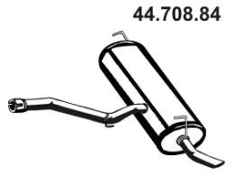 Silencieux arrière EBERSPÄCHER 44.708.84