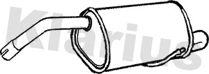 Silencieux arrière KLARIUS 230670