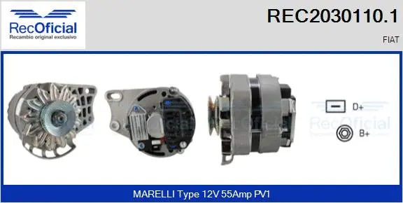 Alternateur RECOFICIAL REC2030110.1