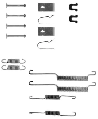 Kit d'accessoires, mâchoire de frein MINTEX MBA668