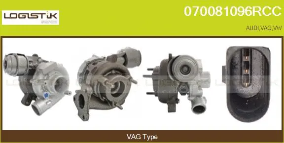 Turbocompresseur, suralimentation LGK 070081096RCC