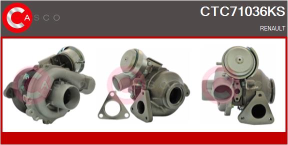 Turbocompresseur, suralimentation CASCO CTC71036KS