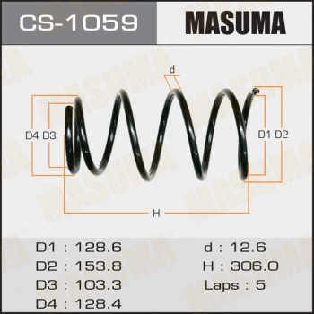 Ressort de suspension MASUMA CS-1059